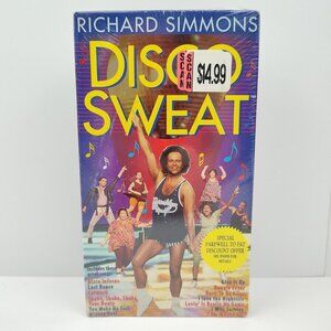Richard Simmons Disco Sweat (1994) Vintage VHS Tape Cassette Factory Sealed